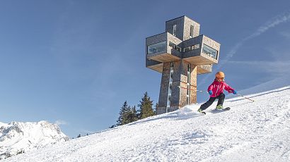 Skifahren auf der Buchensteinwand - Bergbahn Pillersee